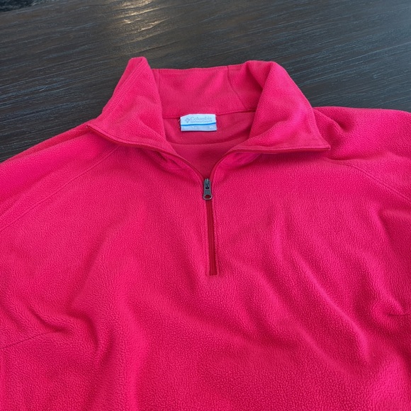 2/$15. Columbia fleece sweater in size extra large. Beautiful hot pink color. - Picture 4 of 9